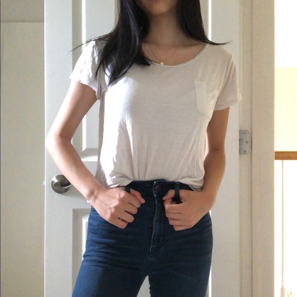 White H&M t-shirt